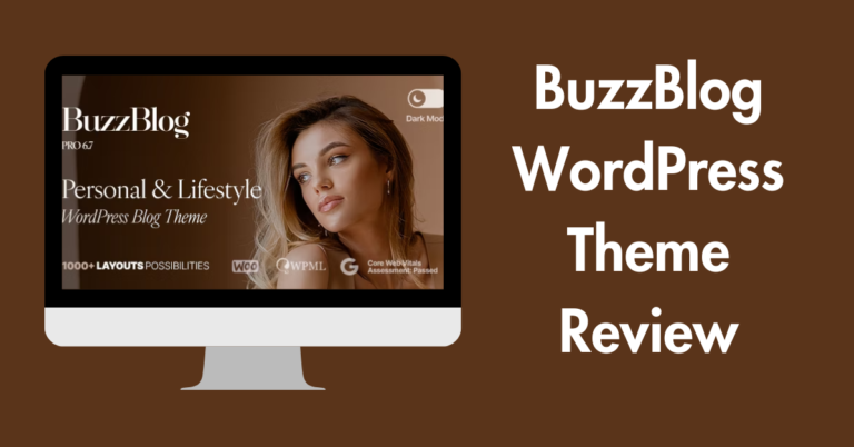 BuzzBlog WordPress Theme Review