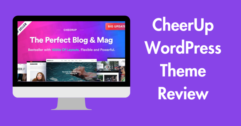 CheerUp WordPress Theme Review