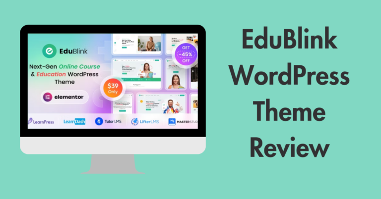 EduBlink WordPress Theme Review