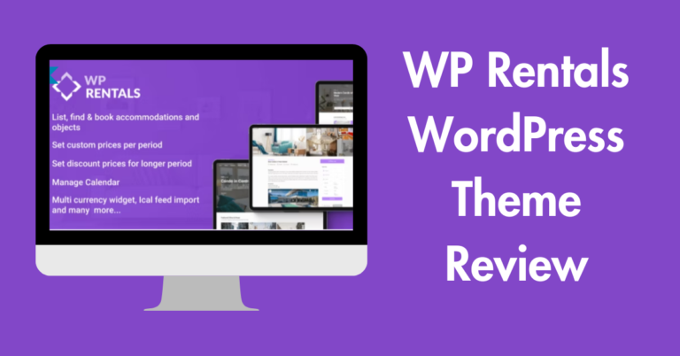 WP Rentals WordPress Theme Review