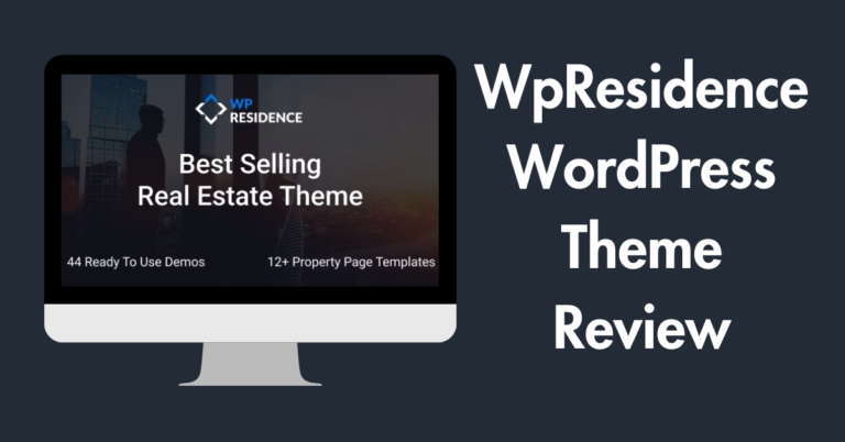 WP Residence WordPress Theme Review